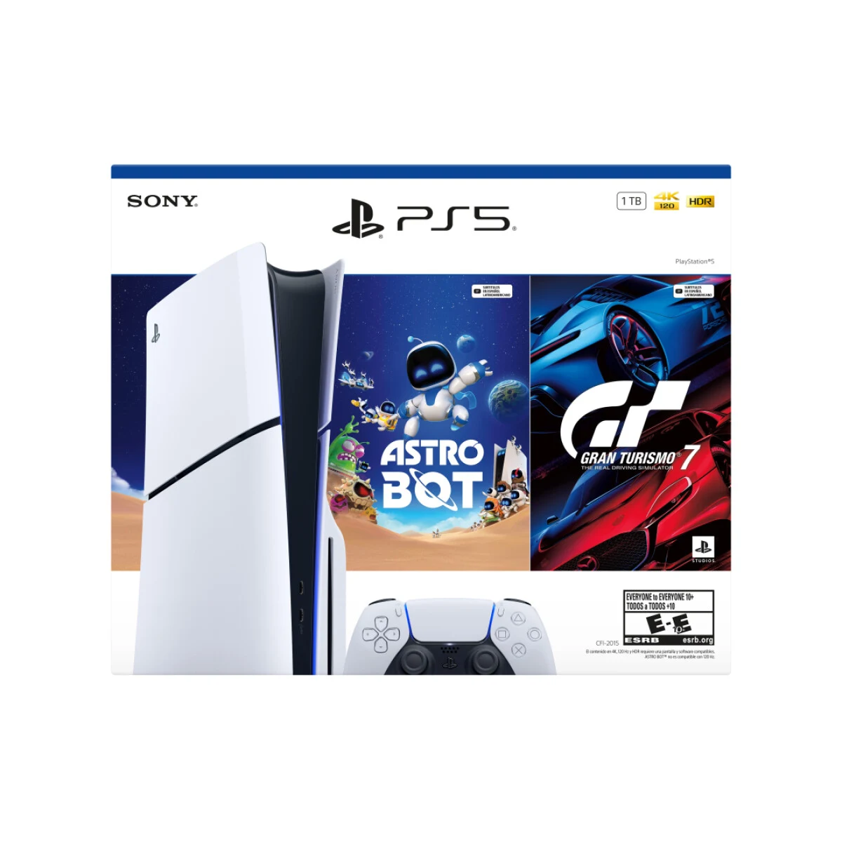 Playstation 5 1TB con Lector + Juegos AstroBot+GT7
