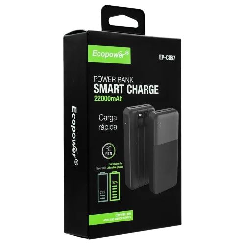 Cargador Portatil Ecopower EP-888